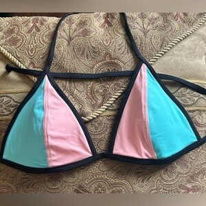 👙Pink by Victoria Secret Triangle Bikini top, multi color LG